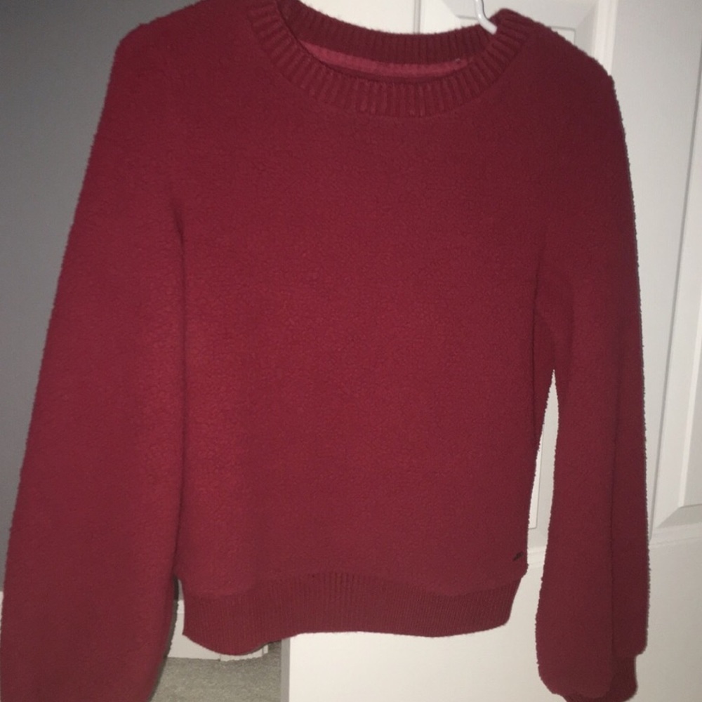 abercrombie and fitch maroon sweater